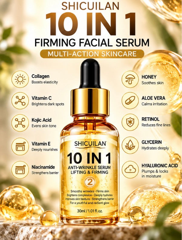 SHICUILAN 10-in-1 Firming Facial Serum