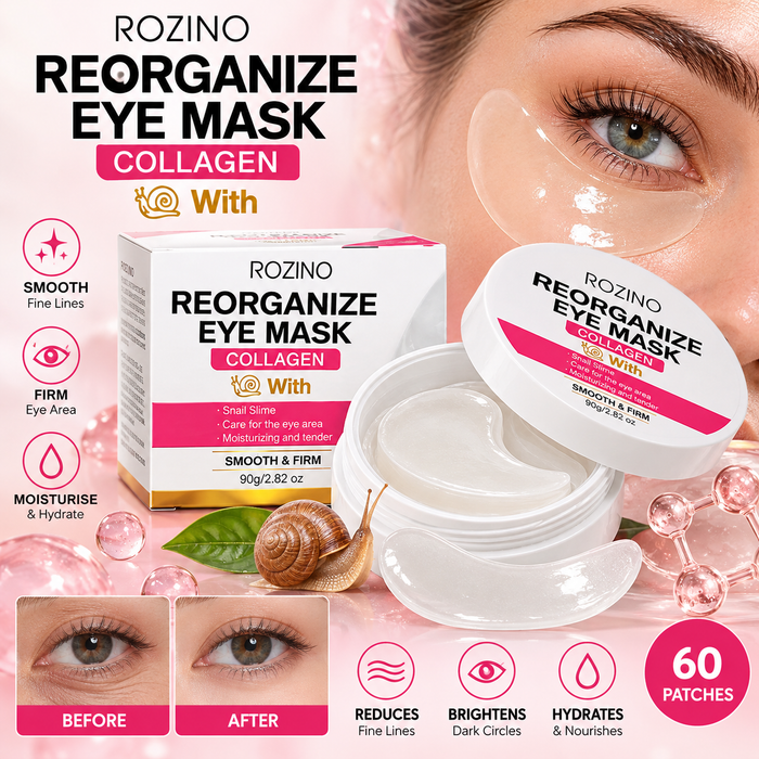 60pcs Snail Essence Collagen Under Eye Patches